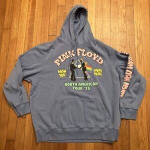 Pink Floyd Wish You Were Here North American Tour '75 Pullover Hoodie 2XL 2023